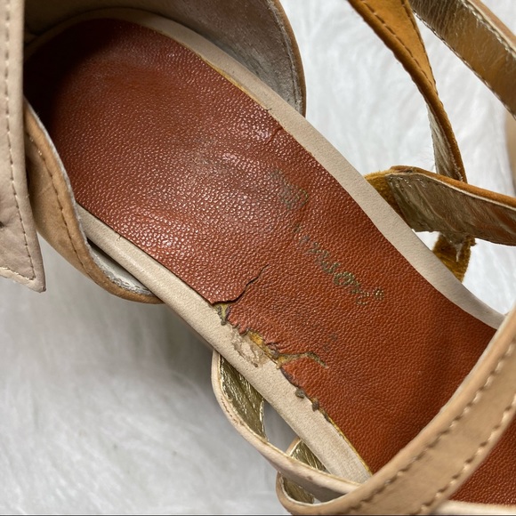 Matt Bernson Special Project Genuine Leather Strappy Stacked Heel Size 6.5 - Picture 7 of 13